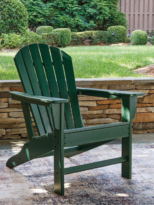 Orange Furniture Outlet - Ashley Furniture - Sundown Shores Outdoor - Adirondack Chair / Green - PCP007-898