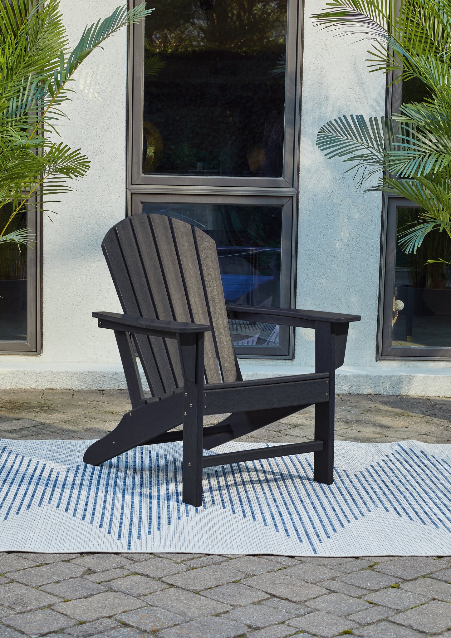 Orange Furniture Outlet - Ashley Furniture - Sundown Treasure Outdoor - Adirondack Chair / Black - P008-898