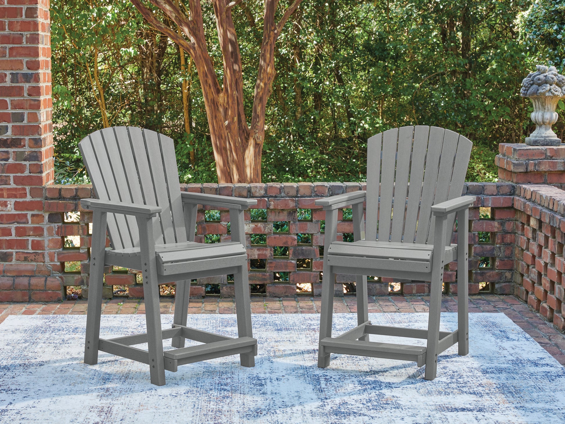 Orange Furniture Outlet - Ashley Furniture - Sanctuary Beach Outdoor - Barstool (Set of 2) - PCP227-124