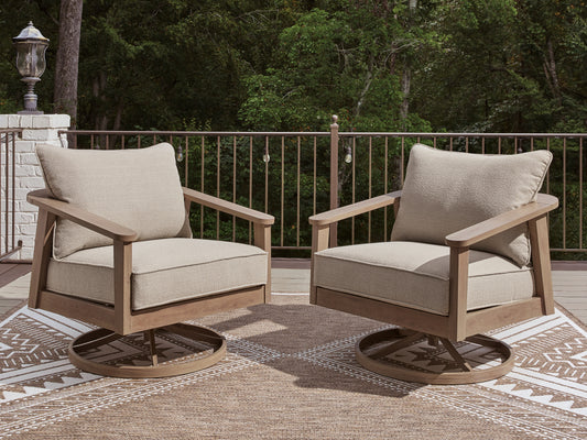 Orange Furniture Outlet - Ashley Furniture - Harmony Headlands Outdoor - Swivel Lounge w/ Cushion - PCP428-821