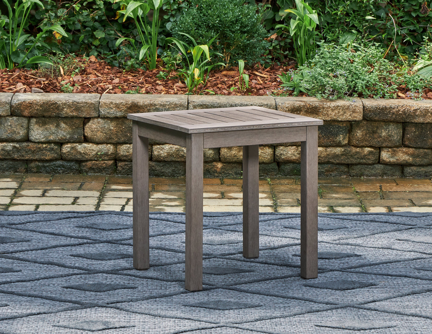 Orange Furniture Outlet - Ashley Furniture - Hillside Barn Outdoor - Square End Table / Brown - P564-702