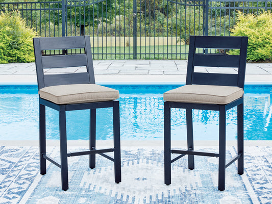 Orange Furniture Outlet - Ashley Furniture - East Beach Outdoor - Barstool (Set of 2) - PCP587-124