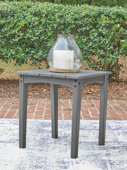 Orange Furniture Outlet - Ashley Furniture - Cove Beach Outdoor - Square End Table / Gray - PCP803-702