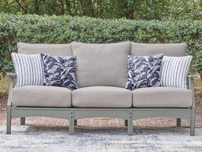 Orange Furniture Outlet - Ashley Furniture - Cove Beach Outdoor - Sofa with Cushion / Gray - PCP803-838