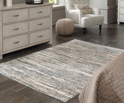 Orange Furniture Outlet - Ashley Furniture - Gizela Rug - 7'10" x 10' Rug / Ivory/Beige/Gray - R404861