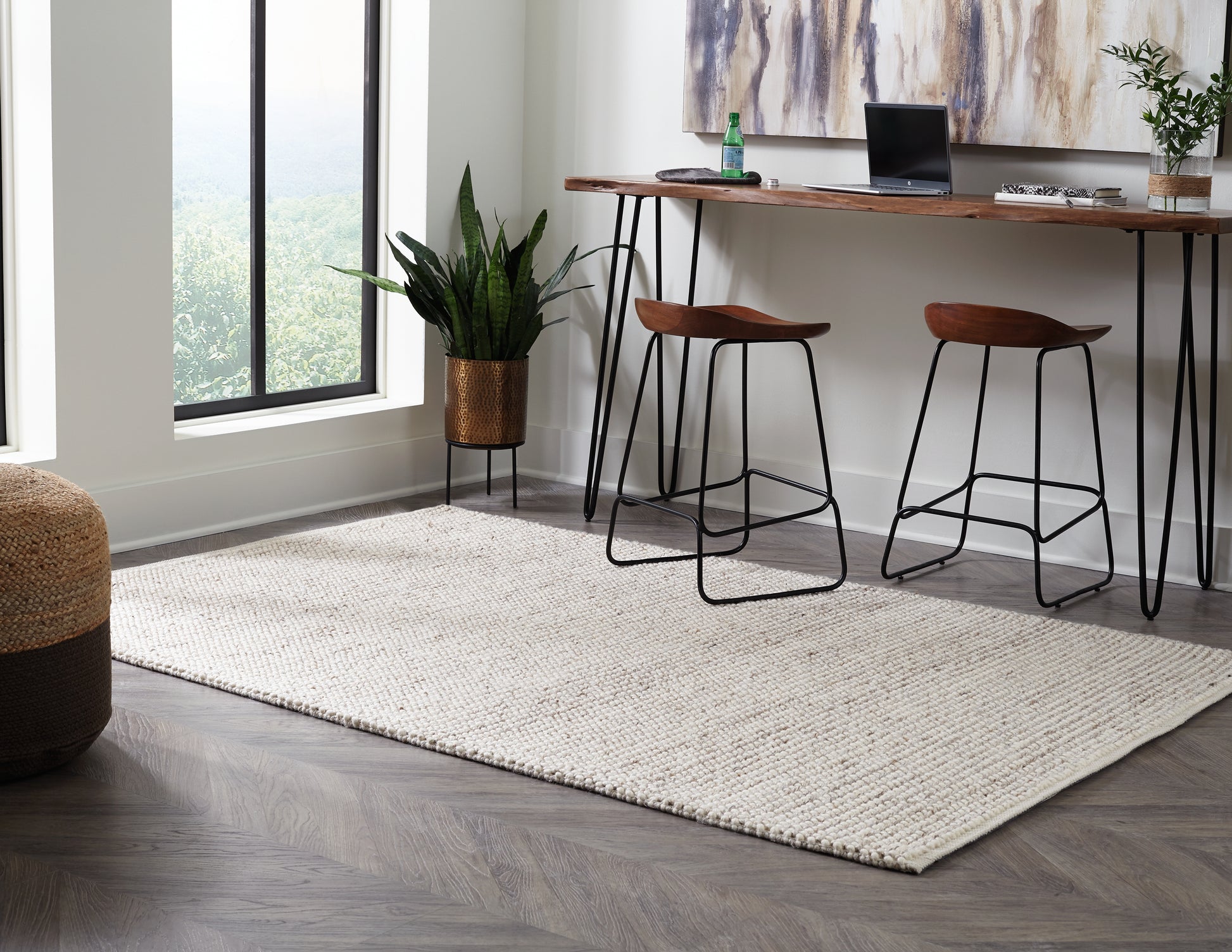 Orange Furniture Outlet - Ashley Furniture - Jossick Rug - 5' x 7' Rug / Cream/Taupe - R405102