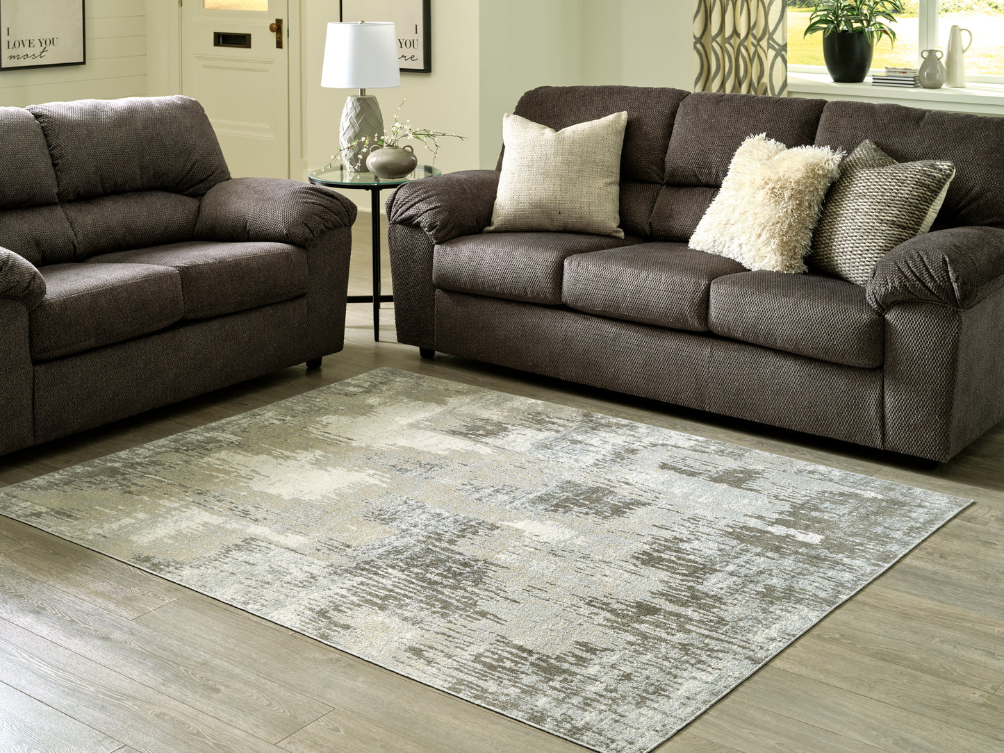Orange Furniture Outlet - Ashley Furniture - Arriston Rug - 5'3" x 7' Washable Rug / Multi - R405562