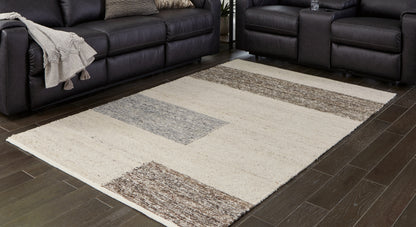 Orange Furniture Outlet - Ashley Furniture - Barus Rug - 8' x 10' Rug / Beige/Brown/Gray - R406401