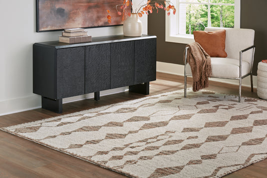 Orange Furniture Outlet - Ashley Furniture - Brettler Rug - 5' x 7' Rug / Beige/Brown - R406792