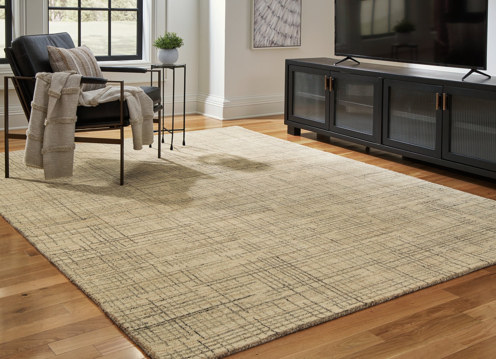 Orange Furniture Outlet - Ashley Furniture - Janston Rug - 8' x 10' Rug / Ivory/Gray/Tan - R406861