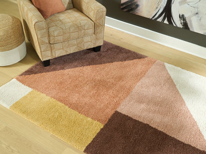Orange Furniture Outlet - Ashley Furniture - Gailmore Rug - 8' x 10' Rug / Cream/Pink/Ocher - R407171