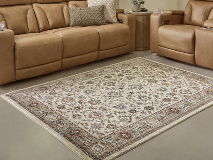 Orange Furniture Outlet - Ashley Furniture - Beritham Rug - Large Rug / Blue/Brown/Beige - R407261