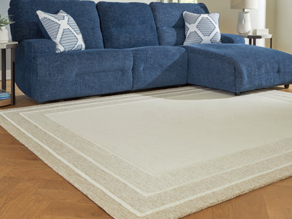 Orange Furniture Outlet - Ashley Furniture - Teelgan Rug - Large Rug / Ivory/Tan - R407311