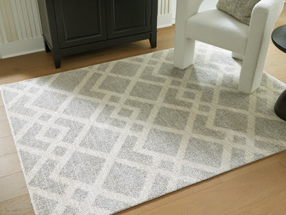 Orange Furniture Outlet - Ashley Furniture - Unawick Rug - Medium Rug / Gray/Ivory - R407332