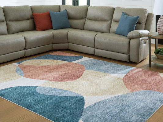 Orange Furniture Outlet - Ashley Furniture - Chanleigh Rug - Washable 5' x 7' Area Rug / Multi - R407372