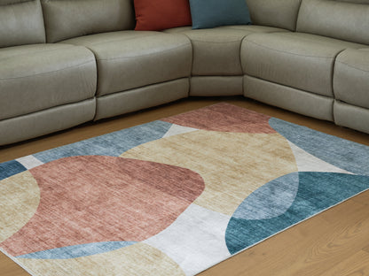 Orange Furniture Outlet - Ashley Furniture - Chanleigh Rug - Washable 5' x 7' Area Rug / Multi - R407372