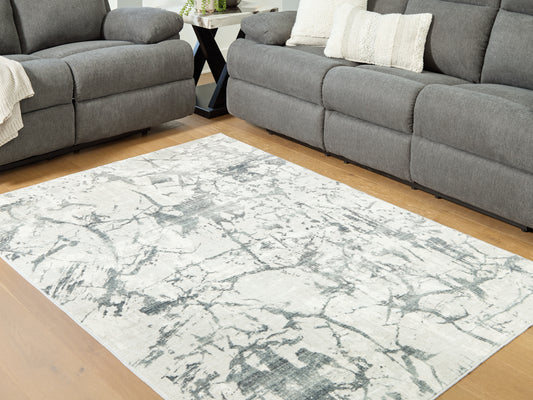Orange Furniture Outlet - Ashley Furniture - Tobinbury Rug - Washable 8' x 10' Area Rug / Gray - R407421