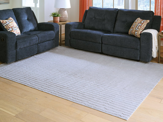 Orange Furniture Outlet - Ashley Furniture - Worthley Rug - Washable 8' x 10' Area Rug / Gray - R407451