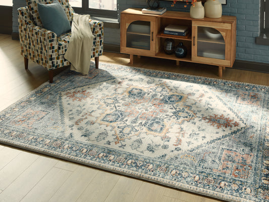 Orange Furniture Outlet - Ashley Furniture - Wallney Rug - 5' x 7' Area Rug / Multi - R407492