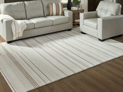 Orange Furniture Outlet - Ashley Furniture - Gadence Rug - 5' x 7' Area Rug / Ivory/Tan - R407642