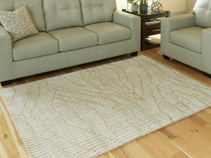 Orange Furniture Outlet - Ashley Furniture - Jaseena Rug - 5' x 7' Area Rug / Beige/Tan - R407722