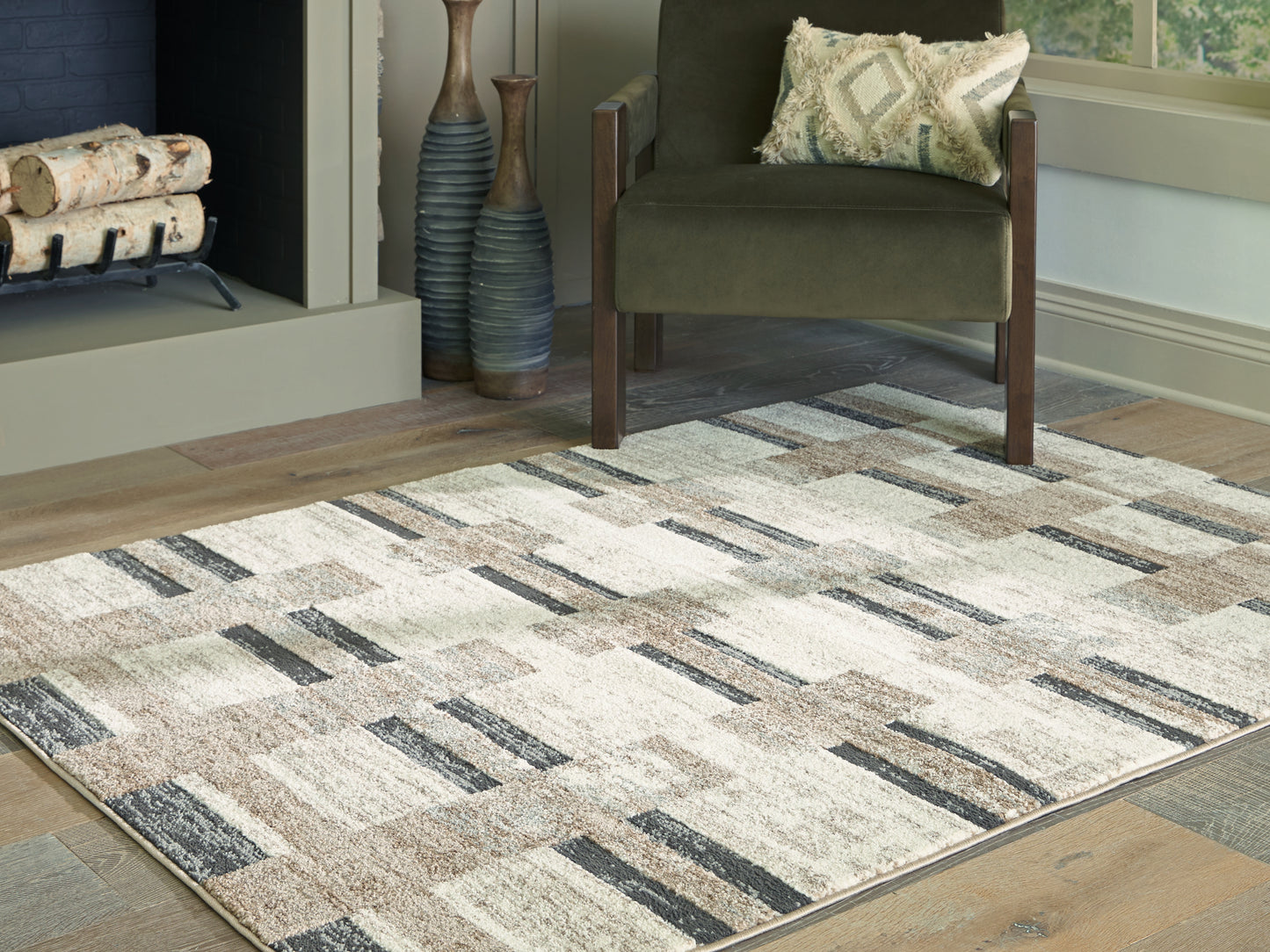 Orange Furniture Outlet - Ashley Furniture - Alstone Rug - 5'3" x 7' Area Rug / Multi - R407732