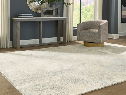Orange Furniture Outlet - Ashley Furniture - Raif Rug - Extra Large Rug / Gray/White/Cream - R408080