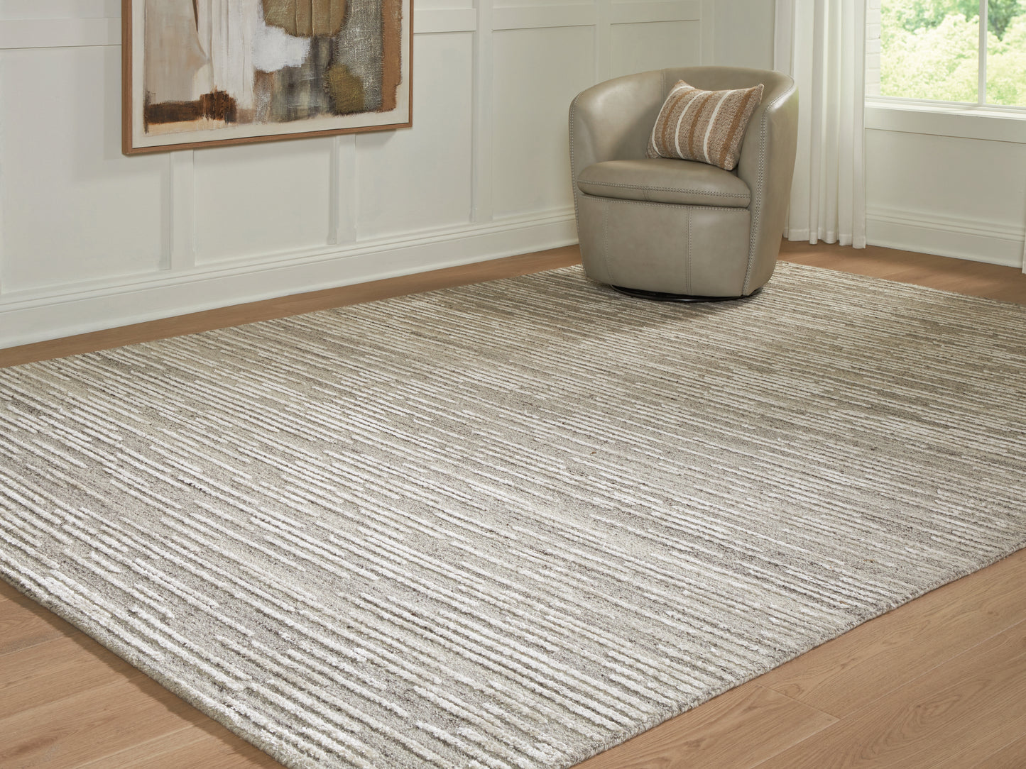 Orange Furniture Outlet - Ashley Furniture - Eljory Rug - Extra Large Rug / Gray - R408200