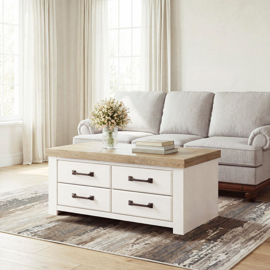 Orange Furniture Outlet - Ashley Furniture - Savonport Coffee Table - Rectangular Cocktail Table - T4615-1