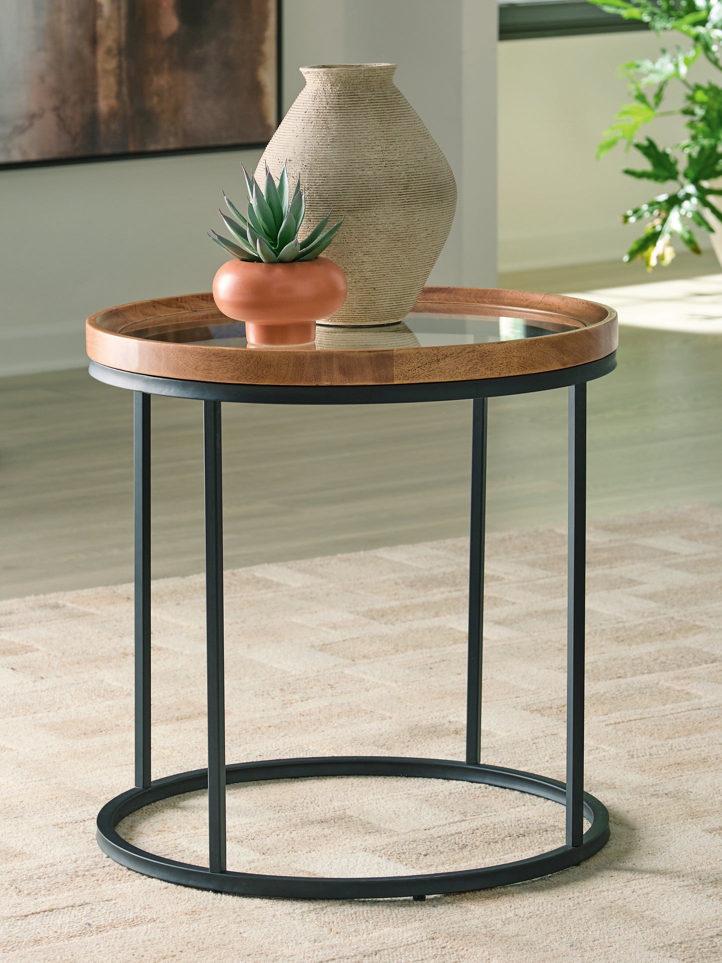 Orange Furniture Outlet - Ashley Furniture - Noraluna End Table - Round End Table - T502-6