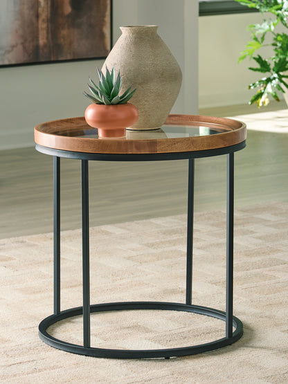 Orange Furniture Outlet - Ashley Furniture - Noraluna End Table - Round End Table - T502-6