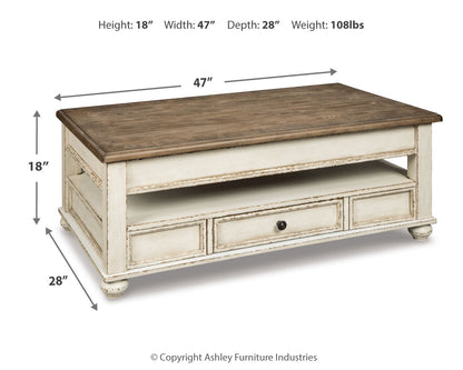 Realyn Coffee Table with Lift Top