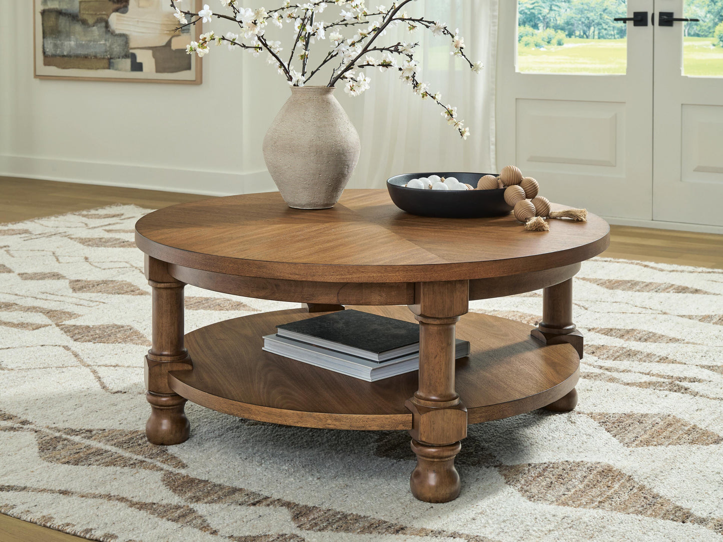 Orange Furniture Outlet - Ashley Furniture - Chadworth Coffee Table - Round Cocktail Table - T614-8