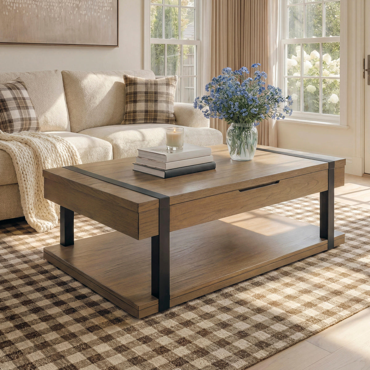 Orange Furniture Outlet - Ashley Furniture - Jorannti Lift-Top Coffee Table - Rect Lift Top Cocktail Table - T631-9