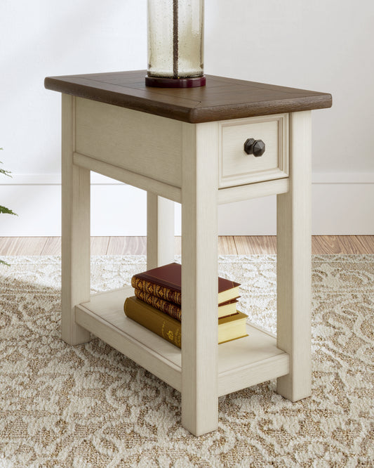 Orange Furniture Outlet - Ashley Furniture - Bolanburg Chairside End Table - Chair Side End Table / Two-tone - T637-107