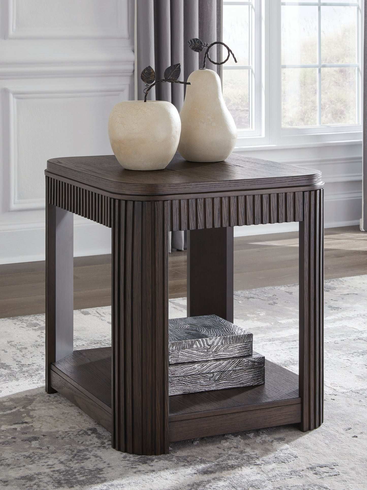 Orange Furniture Outlet - Ashley Furniture - Carlibrie End Table - Rectangular End Table / Warm Brown - T700-3