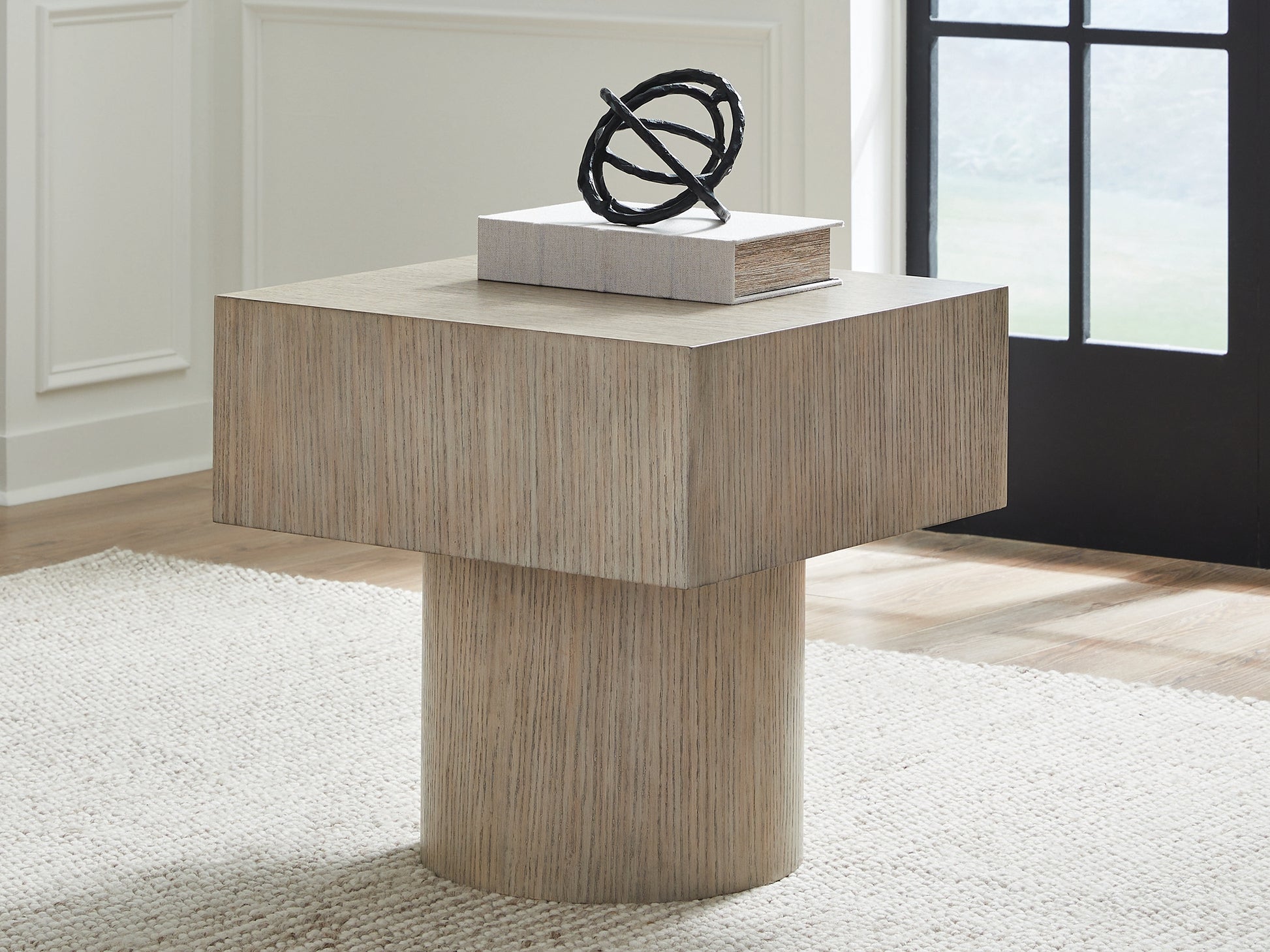 Orange Furniture Outlet - Ashley Furniture - Jorielyn End Table - Square End Table / Light Grayish Brown - T712-2