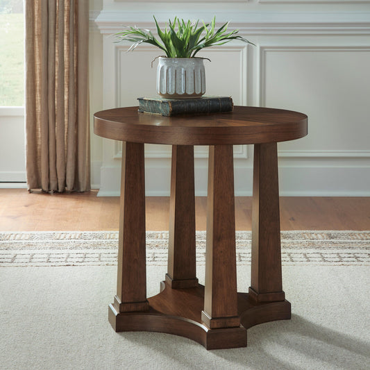 Orange Furniture Outlet - Ashley Furniture - Rustic Plains End Table - Round End Table - T877-6