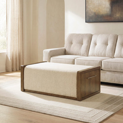 Orange Furniture Outlet - Ashley Furniture - Marxmore Upholstered Ottoman with Storage - UPH Ottoman with Storage - T983-20