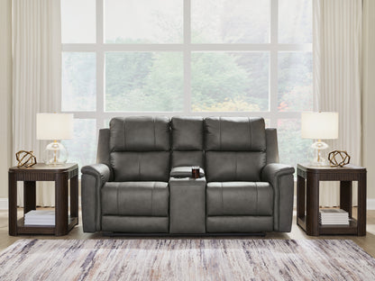 Orange Furniture Outlet - Ashley Furniture - Bleckley Living Room - PWR REC Loveseat/CON/ADJ HDRST - PCU1200018