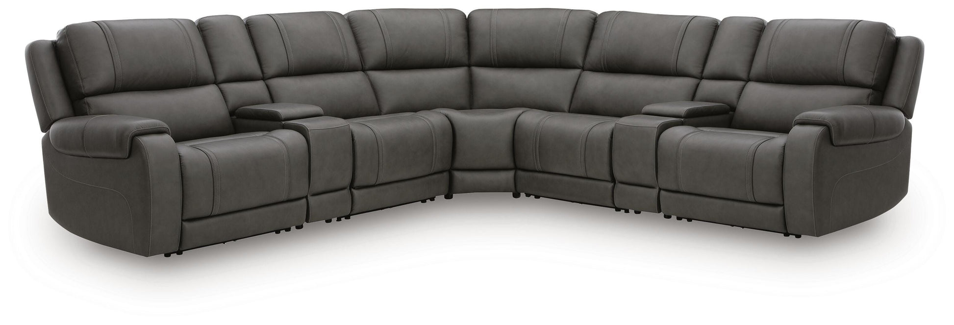 Orange Furniture Outlet - Ashley Furniture - 5Z - Pittson Sectional - 7-Piece Power Reclining Sectional - PCU12600S7