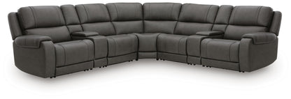 Orange Furniture Outlet - Ashley Furniture - 5Z - Pittson Sectional - 7-Piece Power Reclining Sectional - PCU12600S7