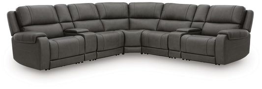 Orange Furniture Outlet - Ashley Furniture - 5Z - Pittson Sectional - 7-Piece Power Reclining Sectional - PCU12600S7