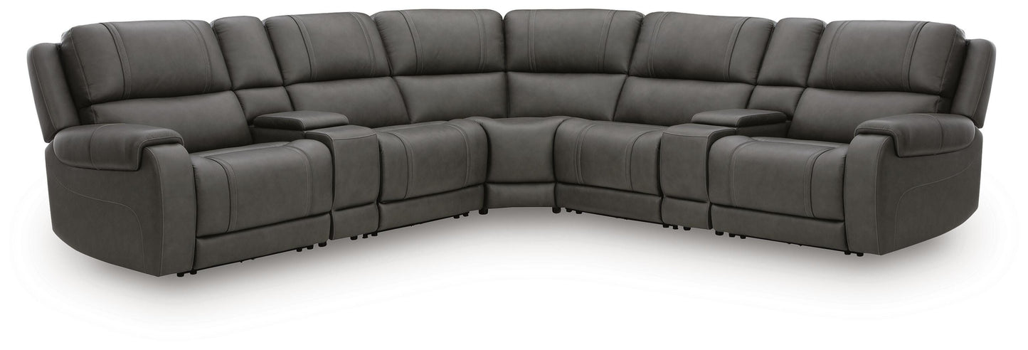 Orange Furniture Outlet - Ashley Furniture - 5Z - Pittson Sectional - 7-Piece Power Reclining Sectional - PCU12600S10