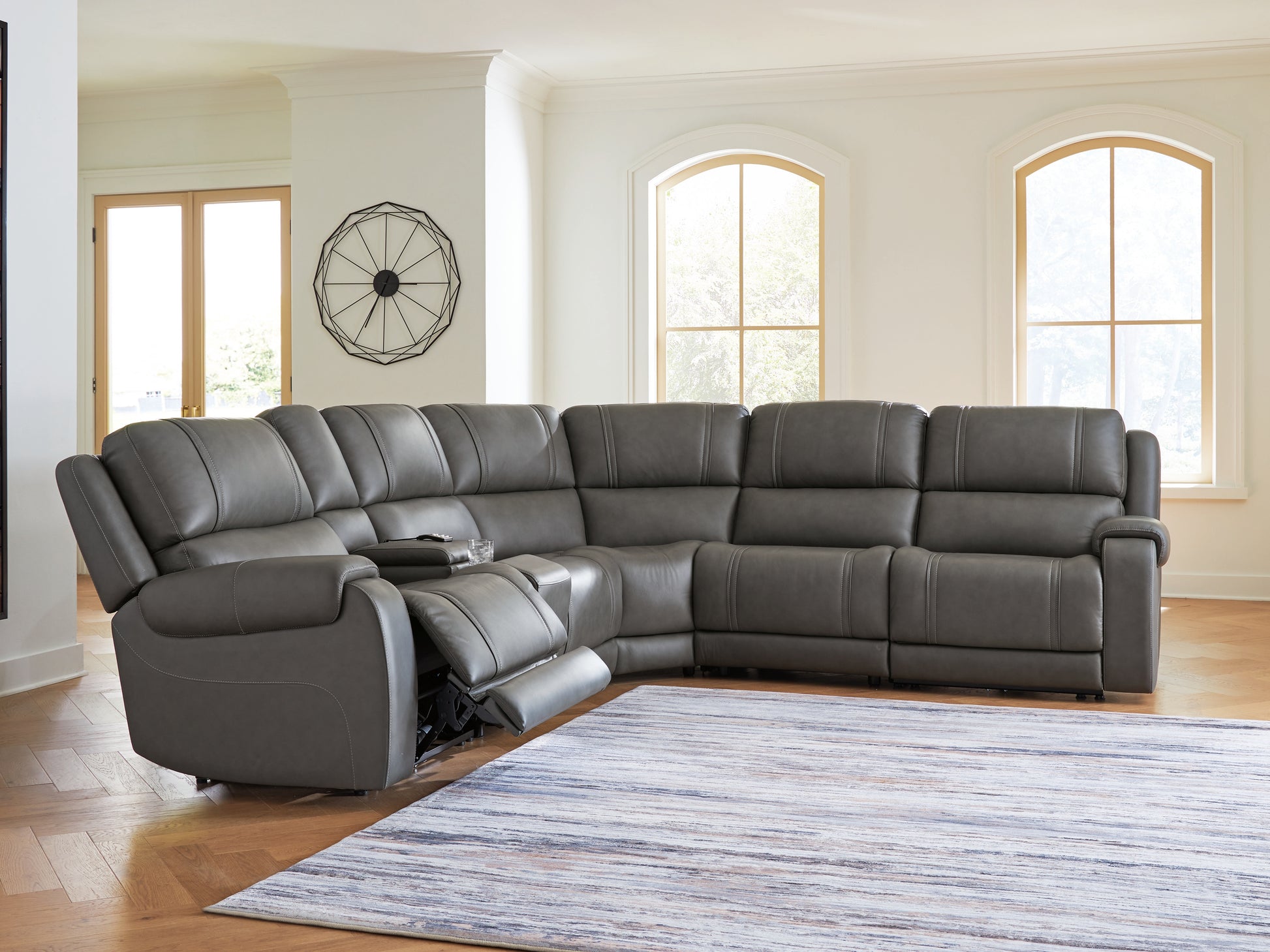 Orange Furniture Outlet - Ashley Furniture - 5Z - Pittson Sectional - 6-Piece Power Reclining Sectional - PCU12600S5