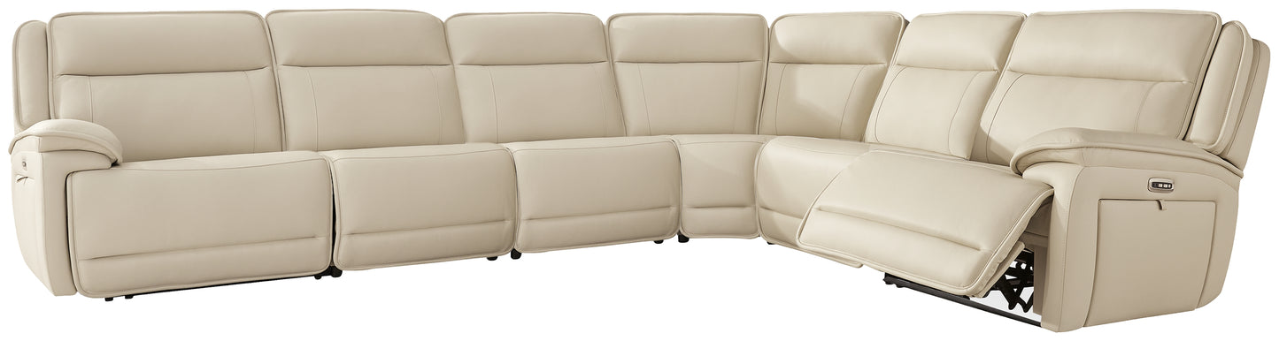 Orange Furniture Outlet - Ashley Furniture - Double Deal Sectional - 6-Piece Reclining Sectional / Almond - U13001S7