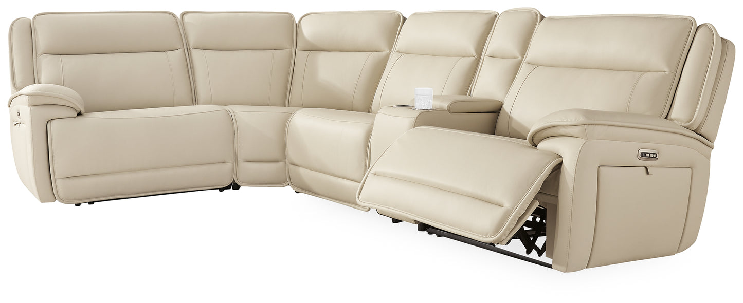 Orange Furniture Outlet - Ashley Furniture - Double Deal Sectional - 5-Piece Reclining Sectional with Console / Almond - U13001S8