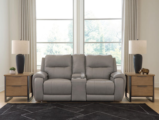 Orange Furniture Outlet - Ashley Furniture - Real Moments Living Room - PWR REC Love w/Audio Seating - PCU1370018A