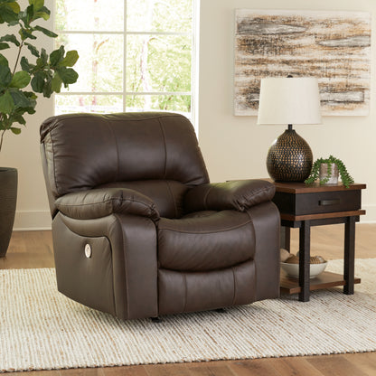 Orange Furniture Outlet - Ashley Furniture - Leesworth Living Room - Power Rocker Recliner / Dark Brown - U4380898