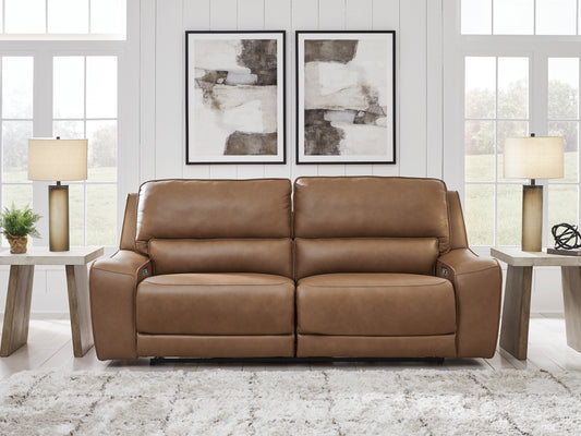 Orange Furniture Outlet - Ashley Furniture - DeepWakes Living Room - 2 Seat PWR REC Sofa ADJ HDREST / Caramel - PCU6260647
